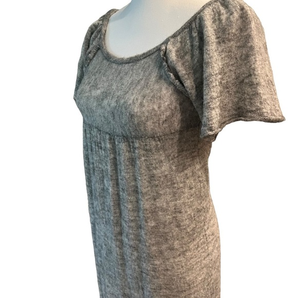 Anthropologie MOTH Gray Zippered Back Sweater Dress Size M - Nylon Wool Alpaca - Picture 5 of 15